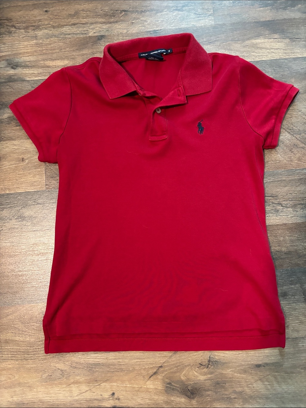 Ralph Lauren Red Polo with Navy Pony Logo